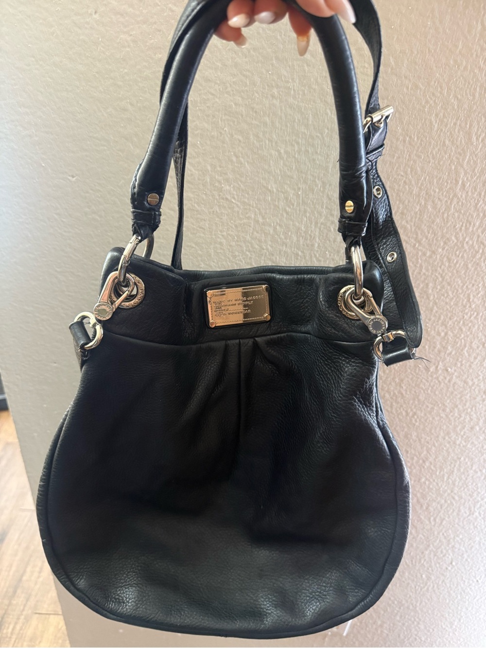 Marc by Marc Jacobs Classic Q Hillier Hobo Black leather bag